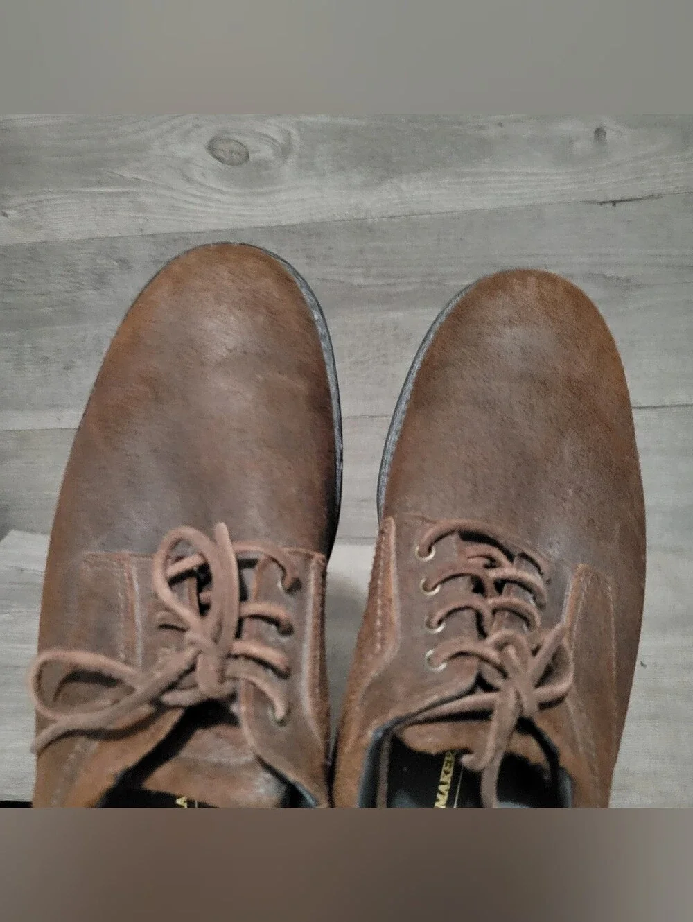 SAS Waypoint Oxfords Mens Size 10.5 Suede brown vibram Soles